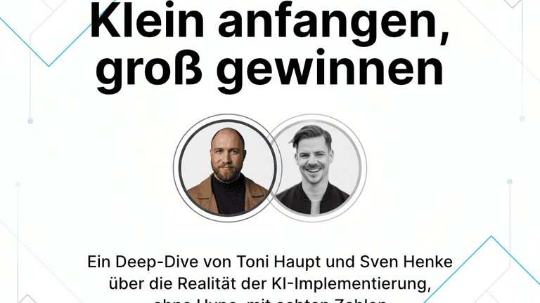 Klein anfangen, groß gewinnen